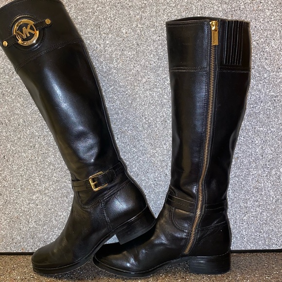 Michael Kors  Stockard Leather High Boots - Picture 1 of 10